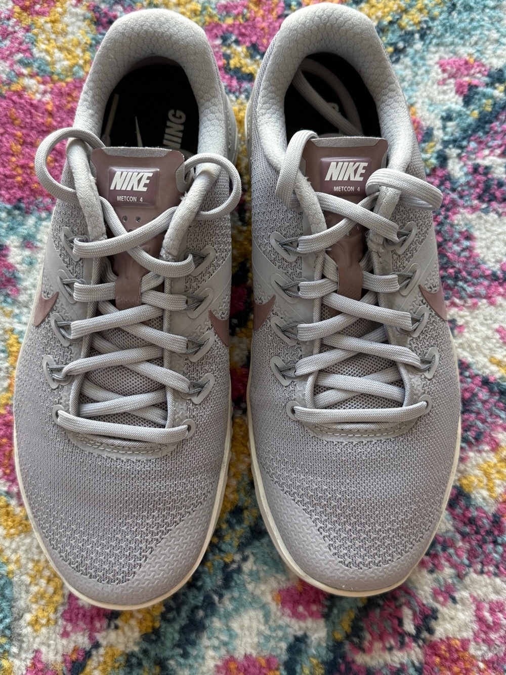 NEW! Nike Metcon 4 Women's Light Gray / Lavendar Training Shoes 6.5
